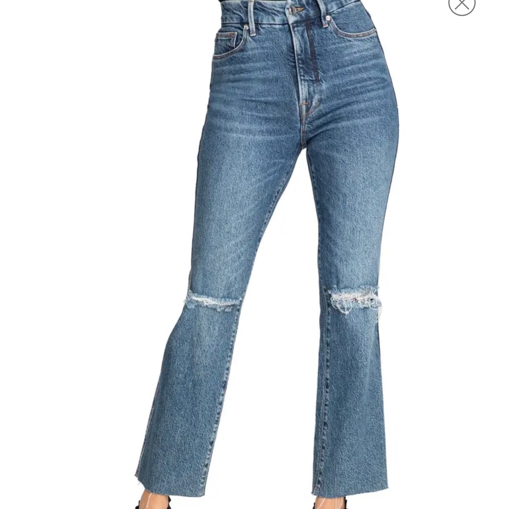 Good American Good Curve Straight Leg Jeans